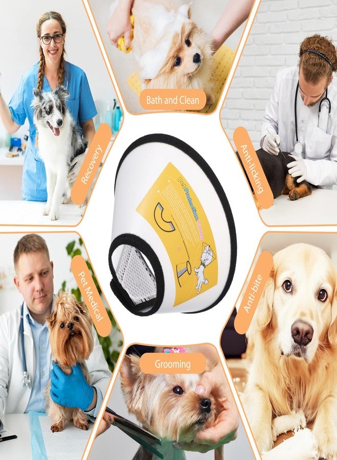 Exclaith 2 Pack Cat Cones to Stop Licking, Soft Comfortable Adjustable Dog Cone After Surgery Pet E Collar Pet Recovery Cones Alternative to Plastic Elizabeth HeadCollar for Cats Kitten Puppy(Size M) - Image 4